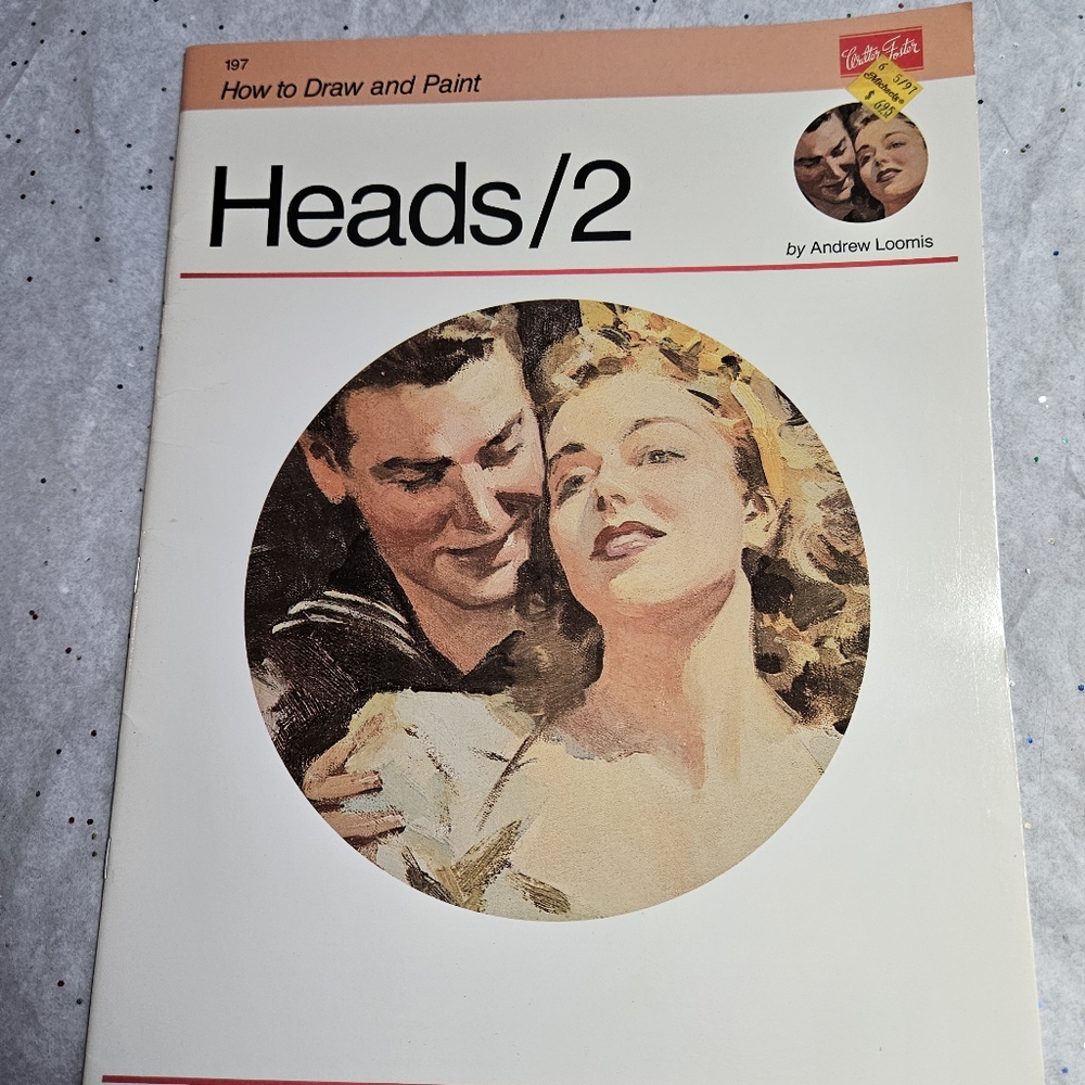 Walter Foster How To Draw & Paint Heads #197 Portraits & Figures Pencil Book Vtg
